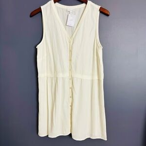 J Jill Tank top Tunic Women's Cream Sleeveless Top